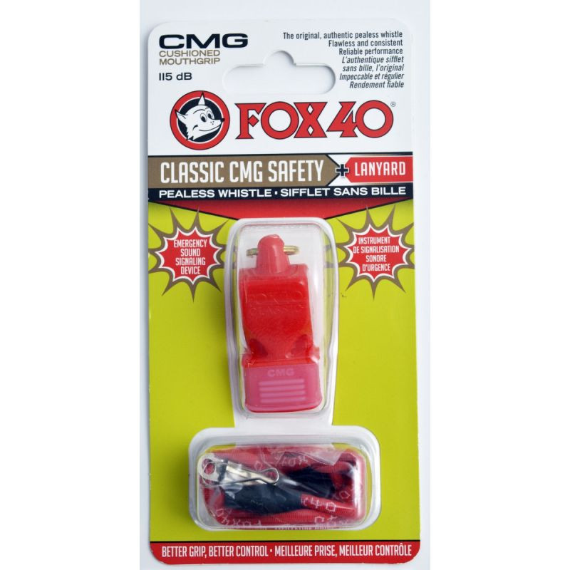 Fox 40 CMG Classic Bezpečnostní píšťalka + šňůra 9603-0108 červená