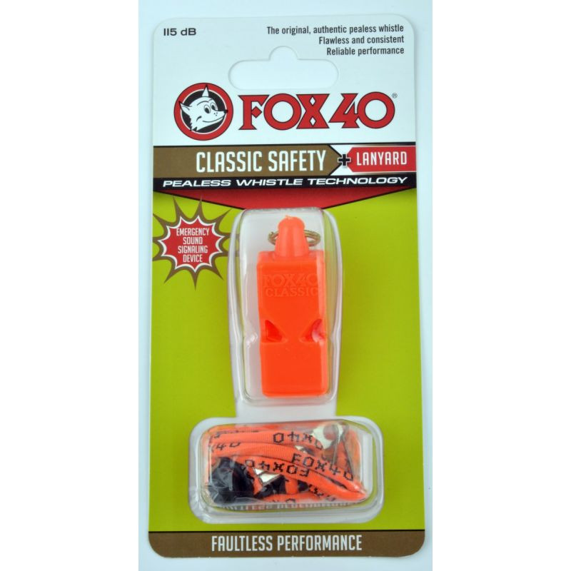 Píšťalka Fox 40 Classic + šňůra 9903-0308 oranžová - Sportovní doplňky Ostatní