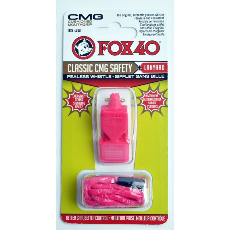 FOX CMG Classic Bezpečnostní píšťalka + šňůra 9603-0408 růžová