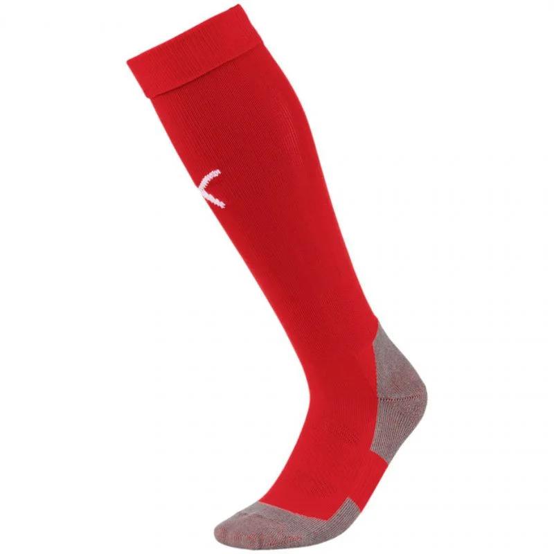 Unisex fotbalové štulpny League Core 703441 01 Red - Puma