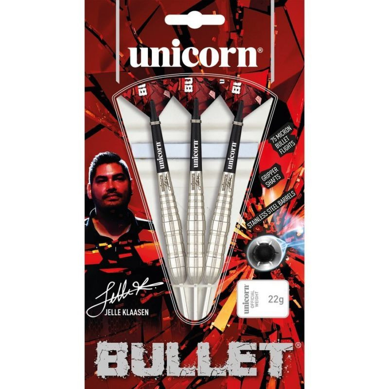 Šipky Unicorn Bullet z nerezové oceli - Jelle Klaasen 20g:27530|22g:27531|24g:27532 Šipky Unicorn Bullet z nerezové oceli - Jelle Klaasen 20g:27530|22g:27531|24g:27532 - Sportovní doplňky Ostatní