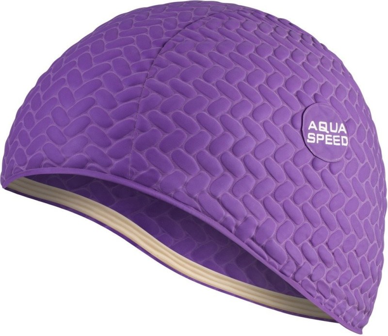 AQUA SPEED Plavecká čepice pro dlouhé vlasy Bombastic Tic-Tac Violet - Sportovní doplňky Ostatní