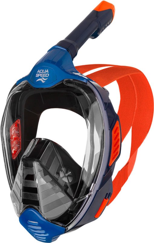 AQUA SPEED Potápěčská maska Vefia ZX Navy Blue/Black/Orange - Sportovní doplňky Ostatní