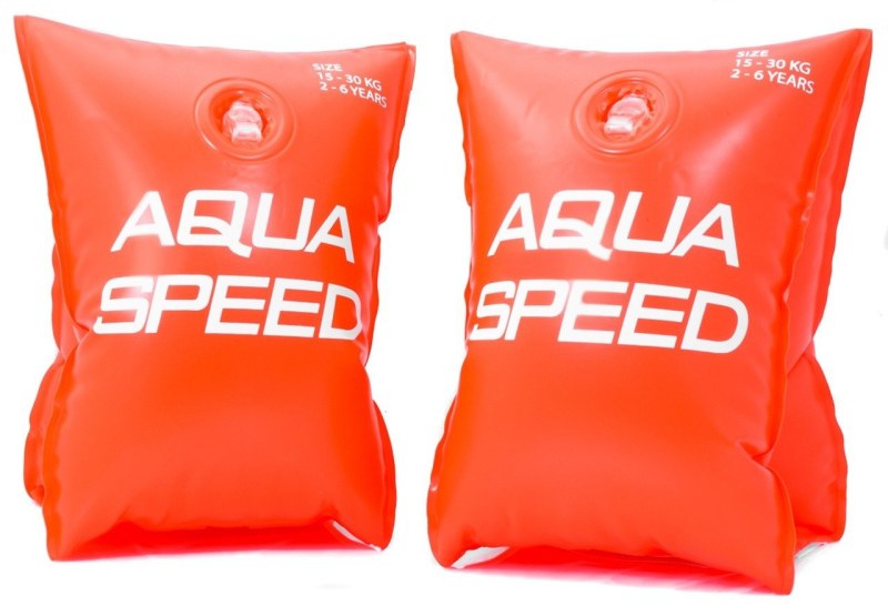 AQUA SPEED Plavecké rukávy Oranžový vzor 75 - Sportovní doplňky Ostatní