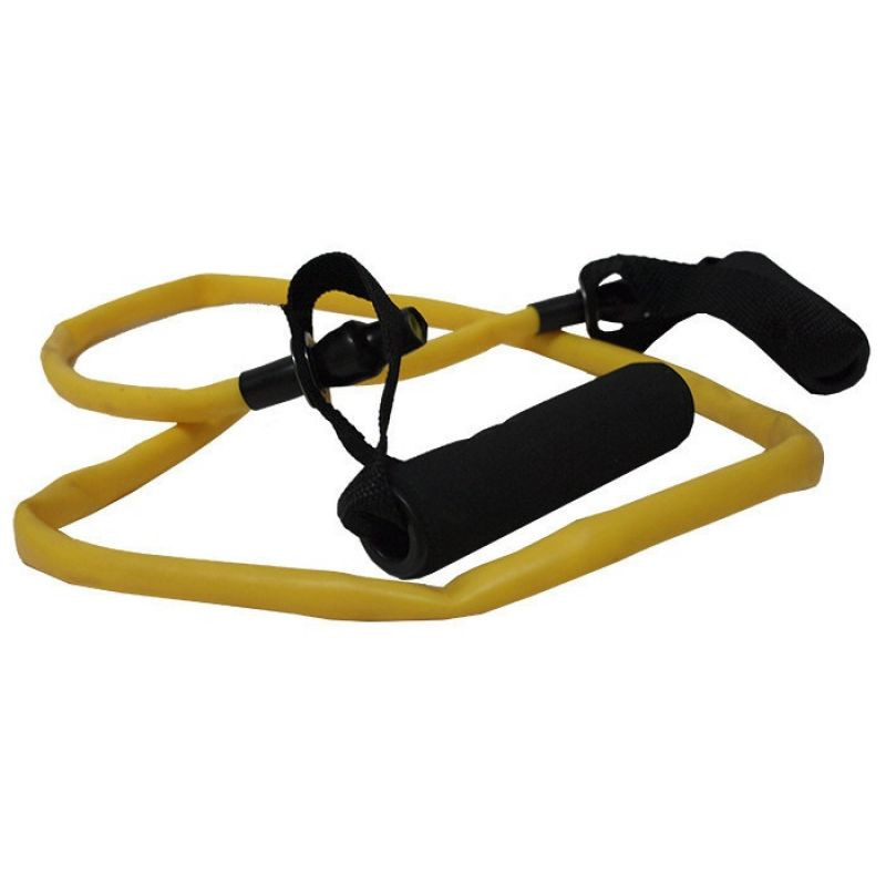 Fitness guma s držadly SMJ GB-S2109 Těžká žlutá barva