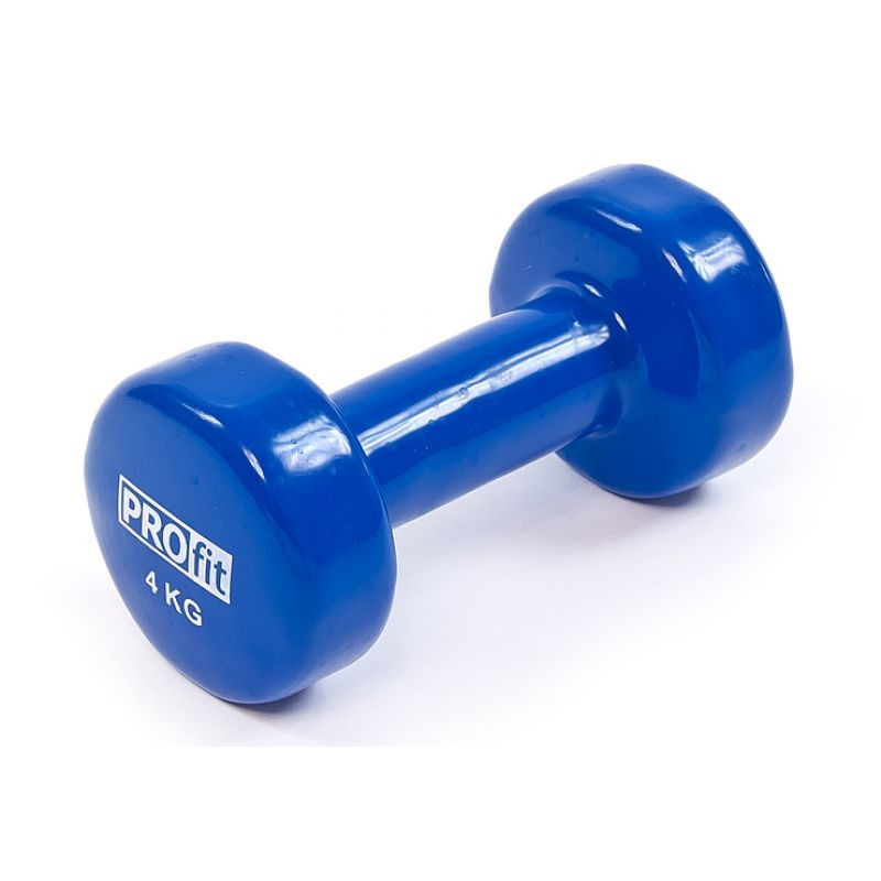 Vinylová činka PROfit 4 kg modrá DK 4102 - Sportovní doplňky Pomůcky na cvičení