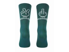 Cyklistické ponožky NORTHWAVE Sunday Monday Sock, smaragdové