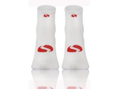 Ponožky Sesto Senso SKB_01 White/Red