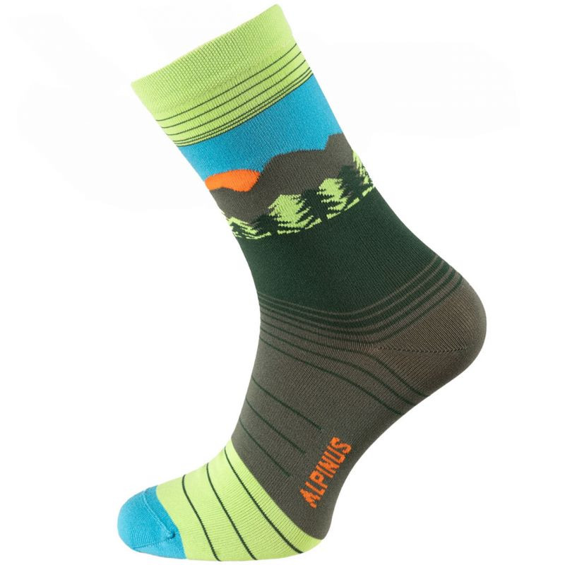Alpinus Lavaredo zelené ponožky FI11069 - Sportovní doplňky Ponožky