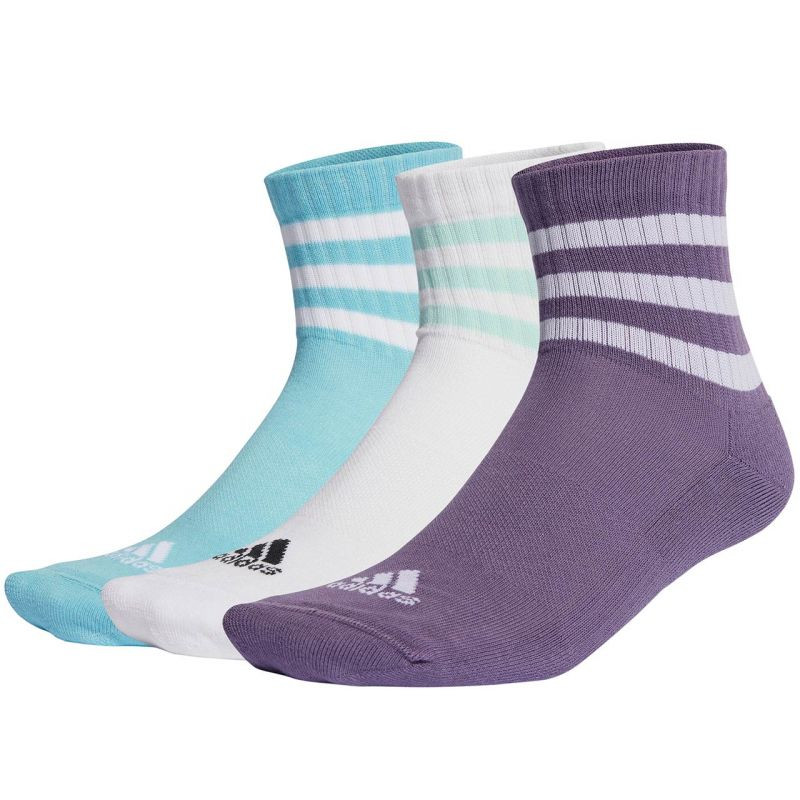 Ponožky adidas 3-Stripes Cushioned Sportswear Mid-Cut 3P IJ8263 - Sportovní doplňky Ponožky