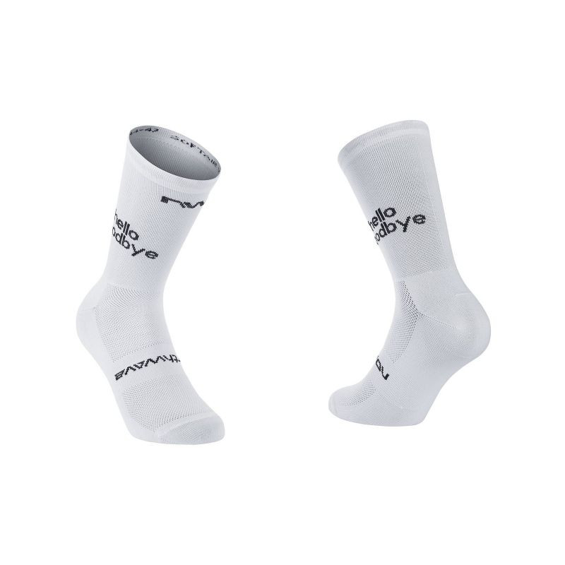 Cyklistické ponožky NORTHWAVE Hello Sock, bílé - Sportovní doplňky Ponožky