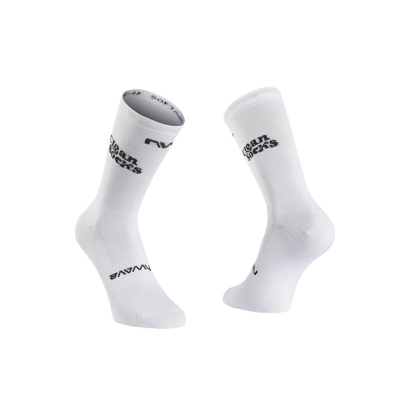 Cyklistické ponožky NORTHWAVE Clean Sock, bílé - Sportovní doplňky Ponožky