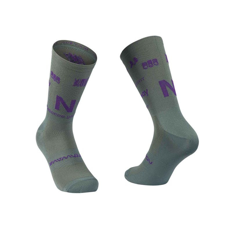 Cyklistické ponožky NORTHWAVE Type Sock, šedé - Sportovní doplňky Ponožky