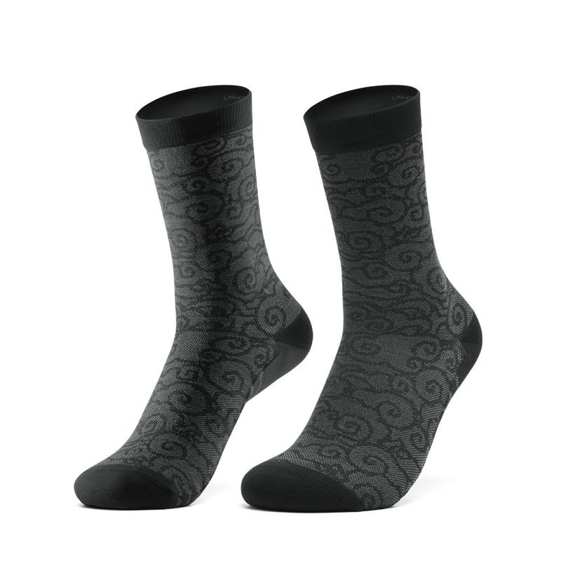 Cyklistické ponožky Rockbros 490025001 ROAD TO SKY 36–38 cm – černé - Sportovní doplňky Ponožky