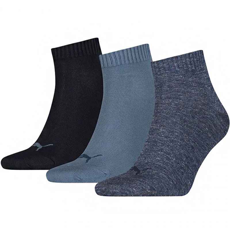 Unisex ponožky Puma Quarter Plain 3 páry 271080001 460 - Sportovní doplňky Ponožky