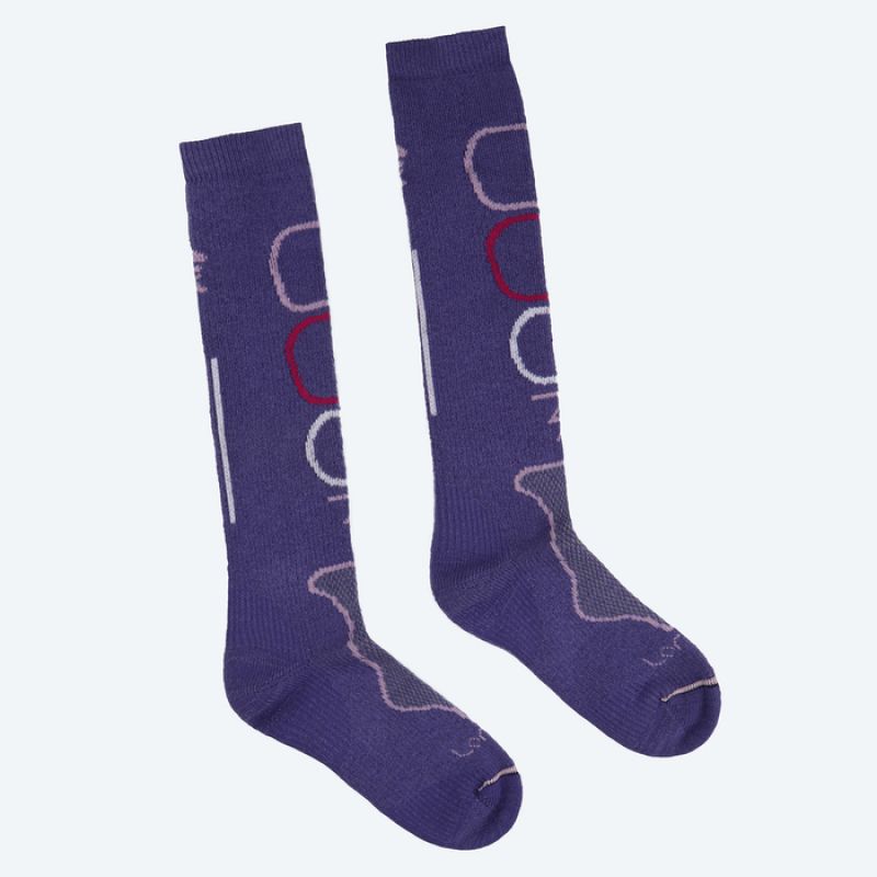 Třívrstvé dámské ponožky Lorpen Stmw 1158 fialové - Sportovní doplňky Ponožky
