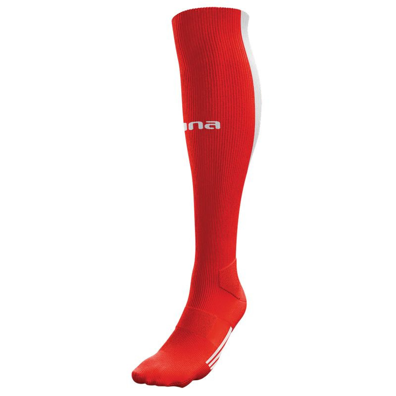 Červenobílé ponožky Duro 0A875F - Zina - Sportovní doplňky Ponožky