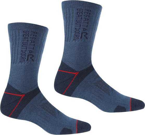Pánské ponožky Regatta RMH043 BlisterProtect II IHB modré - Sportovní doplňky Ponožky