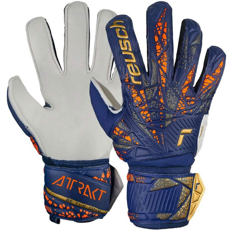 Reusch Attrakt Solid Jr brankářské rukavice 5472515 4410 - Sportovní doplňky Rukavice