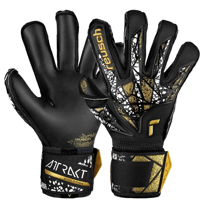 Reusch Attrakt Freegel Gold X Evolution Cut Finger Support Brankářské rukavice 54 70 950 7740 - Sportovní doplňky Rukavice