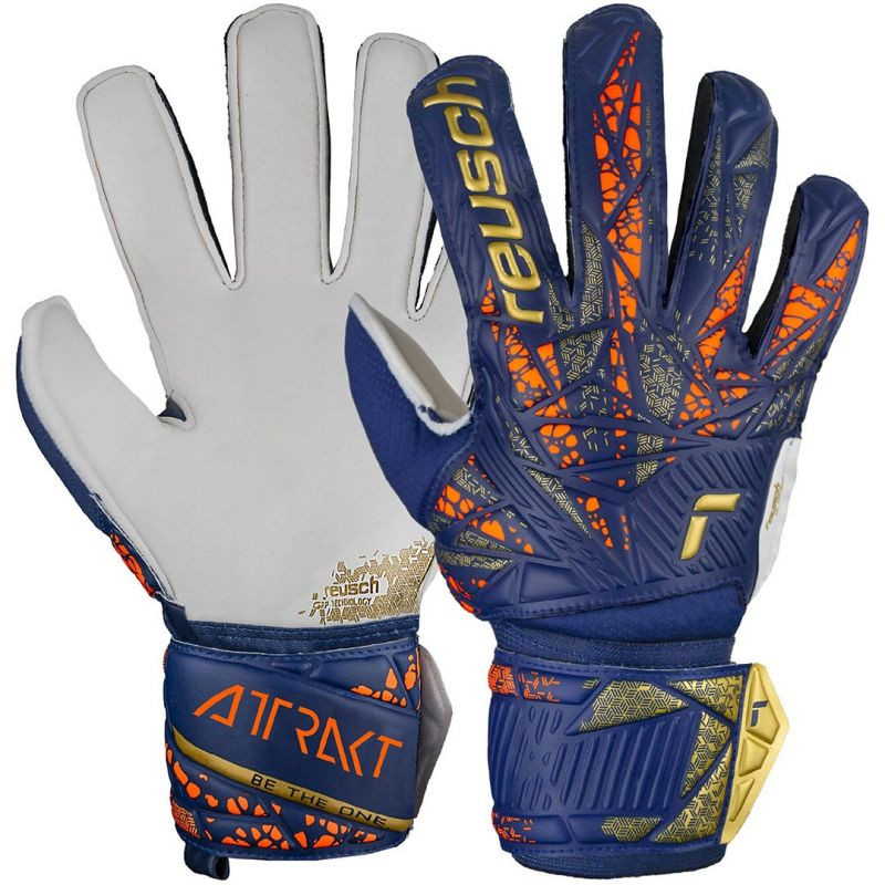 Reusch Attrakt Grip Jr brankářské rukavice 5472815 4410 - Sportovní doplňky Rukavice