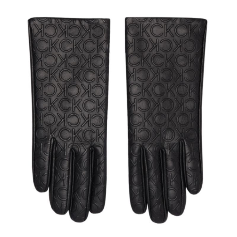 Calvin Klein Re-lock Debossed Leather Gloves W K60K609975 dámské - Sportovní doplňky Rukavice