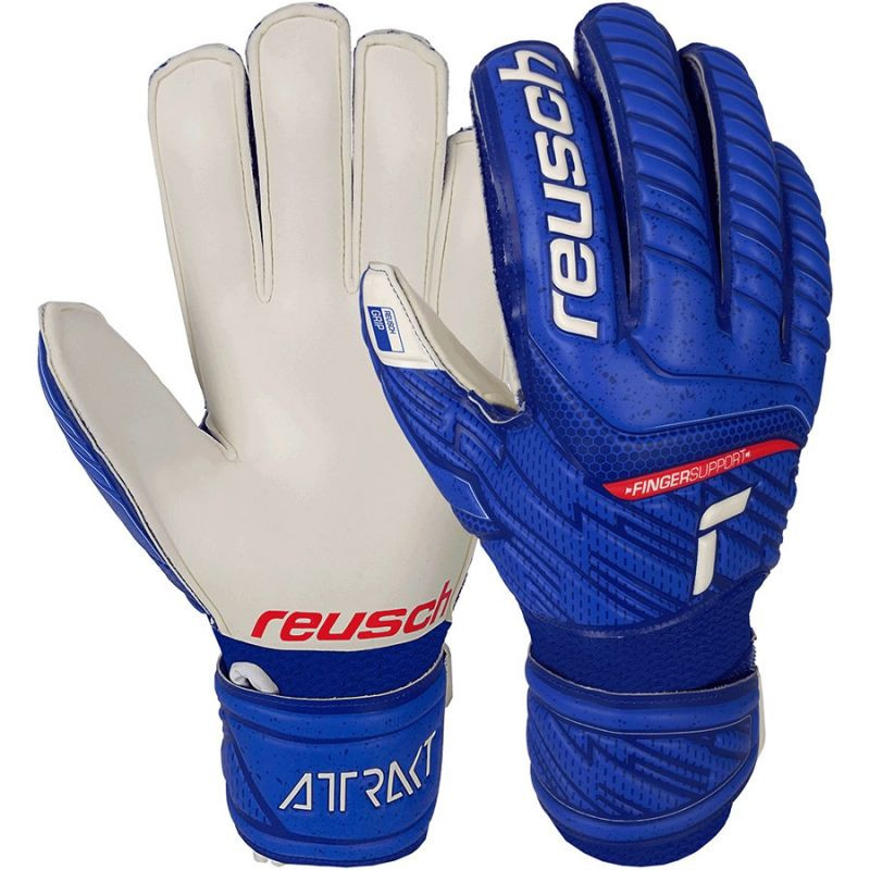 Brankářské rukavice Reusch Attrakt Grip Finger Support Jr 51 72 810 4011 - Sportovní doplňky Rukavice