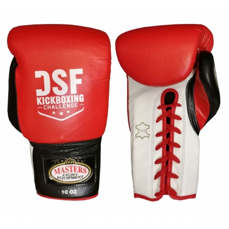 Boxerské rukavice DSF 10 oz se šněrováním 01DSF-02 - Masters - Sportovní doplňky Rukavice