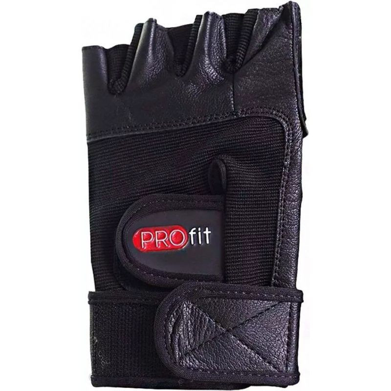 Kulturistické rukavice Pro 1615 černé - PROfit - Sportovní doplňky Rukavice