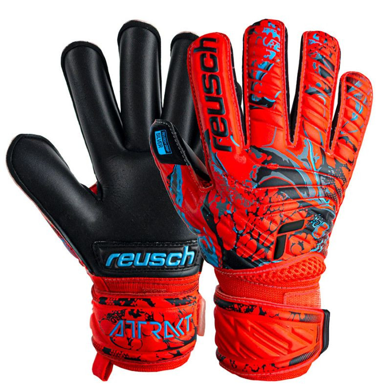 Rukavice Reusch Attrakt Silver Roll Finger Jr 53 72 217 3333 - Sportovní doplňky Rukavice