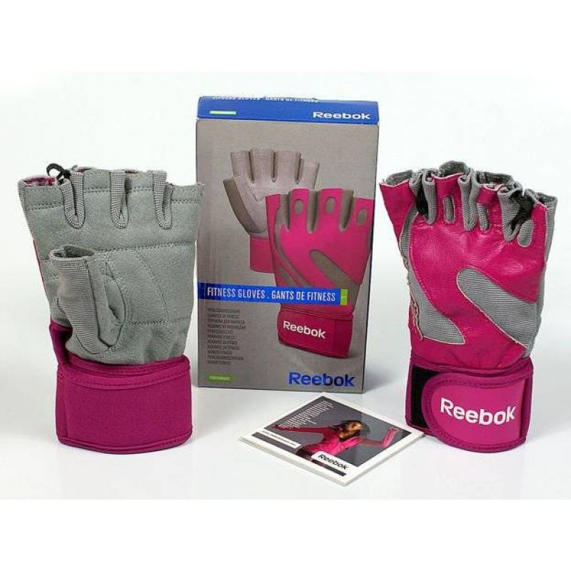 Tréninkové rukavice Reebok Fitness I300/Pink - Sportovní doplňky Rukavice