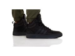 Pánské sportovní kotníkové boty Hoops 3.0 Mid Wtr GW6421 Černá - Adidas 3