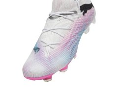Pánské fotbalové boty / kopačky Future 7 Ultimate FG/AG M 107599 01 Bílá s růžovou - Puma 3
