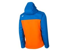 Pánská trekingová bunda H4Z19-KUMT001 modro-oranžová - 4F 1
