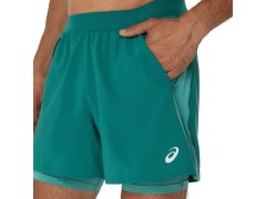 Pánské šortky 2N1 5IN M 2011D245-301 zelené - Asics Road 2