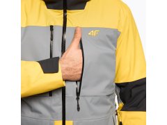 Pánská lyžařská bunda H4Z22 žluto-černá - 4F 2