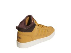 Pánské sportovní kotníkové boty Rapid Court Mid Winterized JR0171 Hořčicová s&nbsp;hnědou - Adidas 5