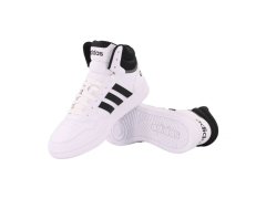Pánské sportovní boty Hoops 3.0 Mid M GW3019 Bílá s černou - Adidas 3