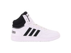 Pánské sportovní boty Hoops 3.0 Mid M GW3019 Bílá s černou - Adidas 4