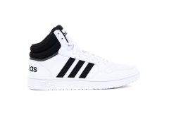 Pánské sportovní boty Hoops 3.0 Mid M GW3019 Bílá s černou - Adidas 5