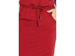 Bordó sportovní šaty model 4977922 4