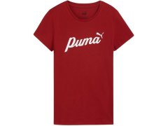 Puma ESS+Script dámské tričko červená 679315 13 6