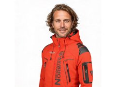 Geographical Norway pánská sportovní bunda Techno MEN 056 BS3 s nastavitelnou kapucí nepromokavá červená (WU1060H/GN) pánské 6