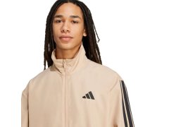 Pánské tepláky adidas Sportswear Basic 3-Stripes Woven Tracksuit Beige JX3149 5