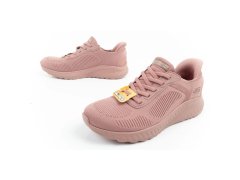 Skechers Bobs Squad-Chaos dámské sportovní boty pohodlné SLIP-INS pink dámské 8