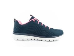 Skechers Graceful-Get dámské sportovní boty pohodlné lehké prodyšné tmavě modré dámské 4