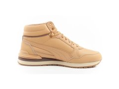 Puma ST Runner v4 Mid sportovní obuv pánské kotníkové tenisky hnědé barvy 4