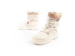 Lee Cooper dámská sportovní obuv zimní trekkingová zateplená béžová krémová dámské 7