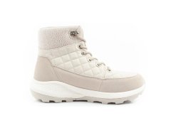 Lee Cooper dámská sportovní obuv zimní trekingová zateplená krémová ekologická kůže dámské 3