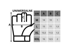 UNIVERZÁLNÍ FITNESS TRÉNINKOVÉ RUKAVICE R.XXL ENERO FIT 5